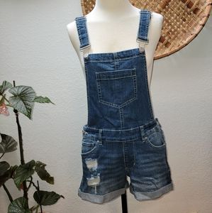 Dollhouse jean overall shorts size 5 w27